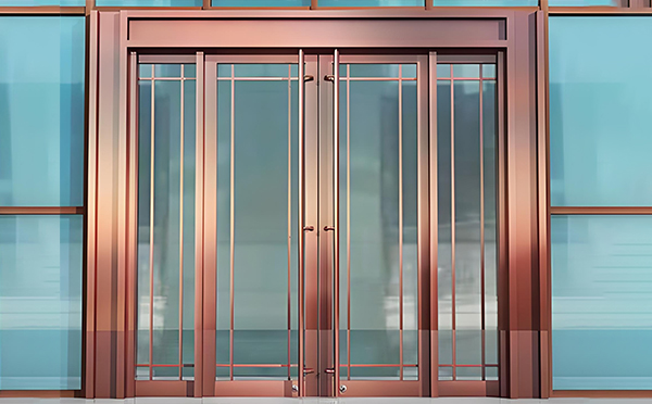 静宁玻璃地弹门