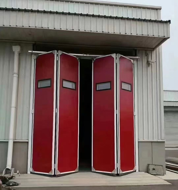 静宁工业折叠门在大型装配车间出入口的应用实例